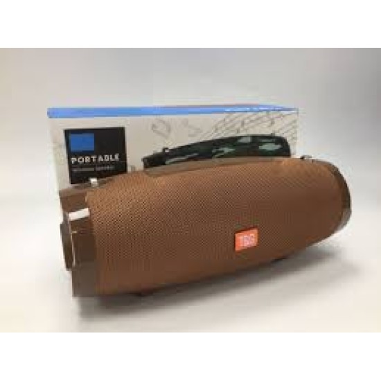 SPEAKER PORTABLE BLUETOOTH TG-504 AUX/USB/MEMORY CARD BROWN